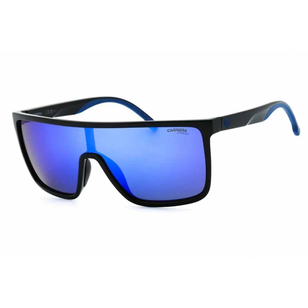 Carrera Unisex Sunglasses Black Blue Shield Frame Carrera 8060/S 0D51 Z0