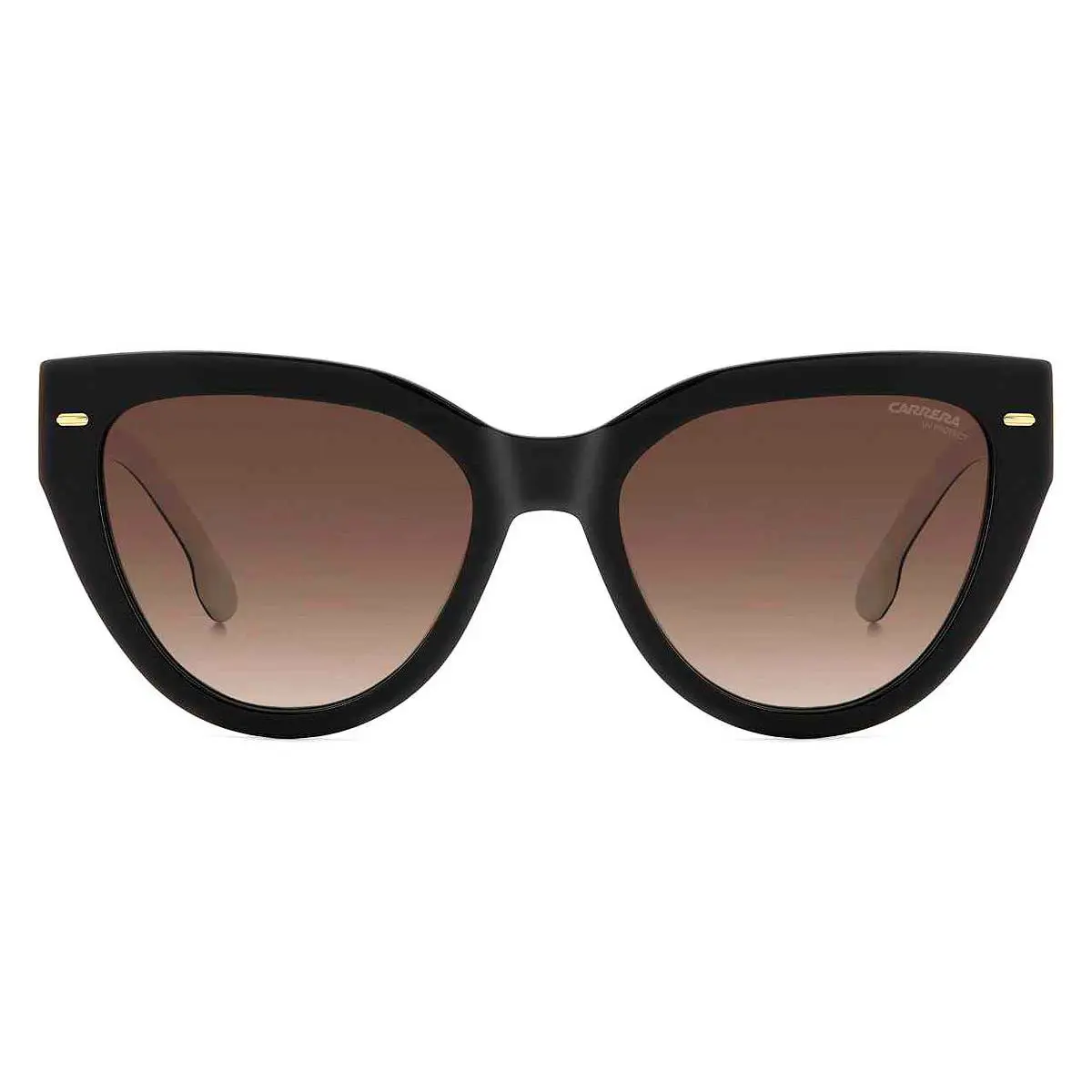 Carrera Car Sunglasses Black White / Brown Gradient 55mm