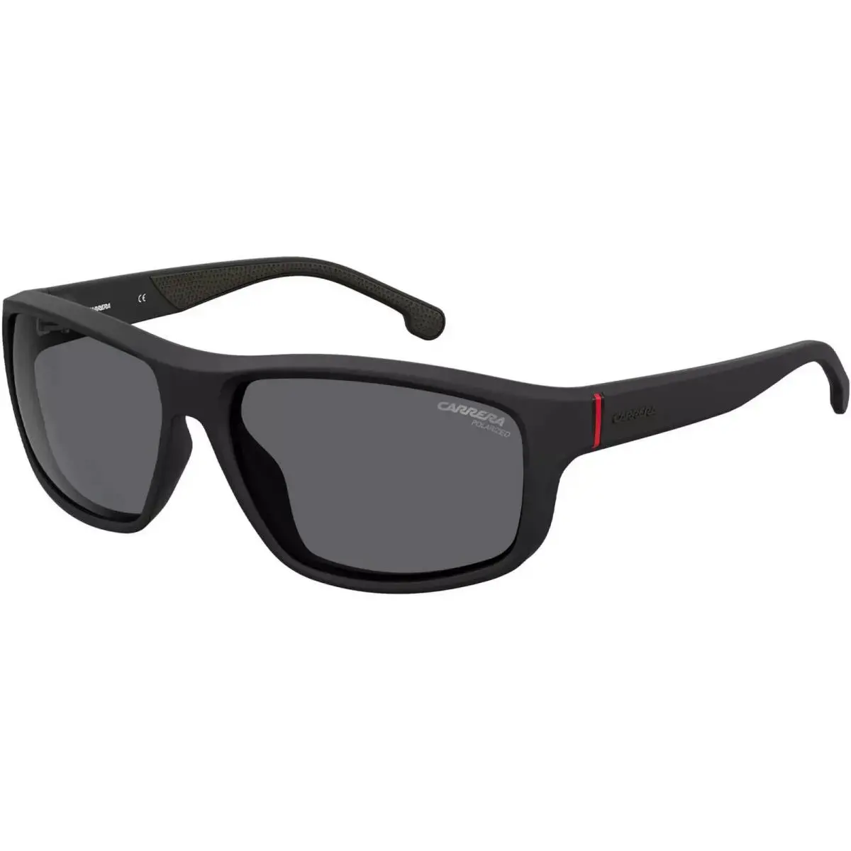 Carrera Men`s Sunglasses Grey Lens Matte Black Rectangular Frame CA8038/S 003 61