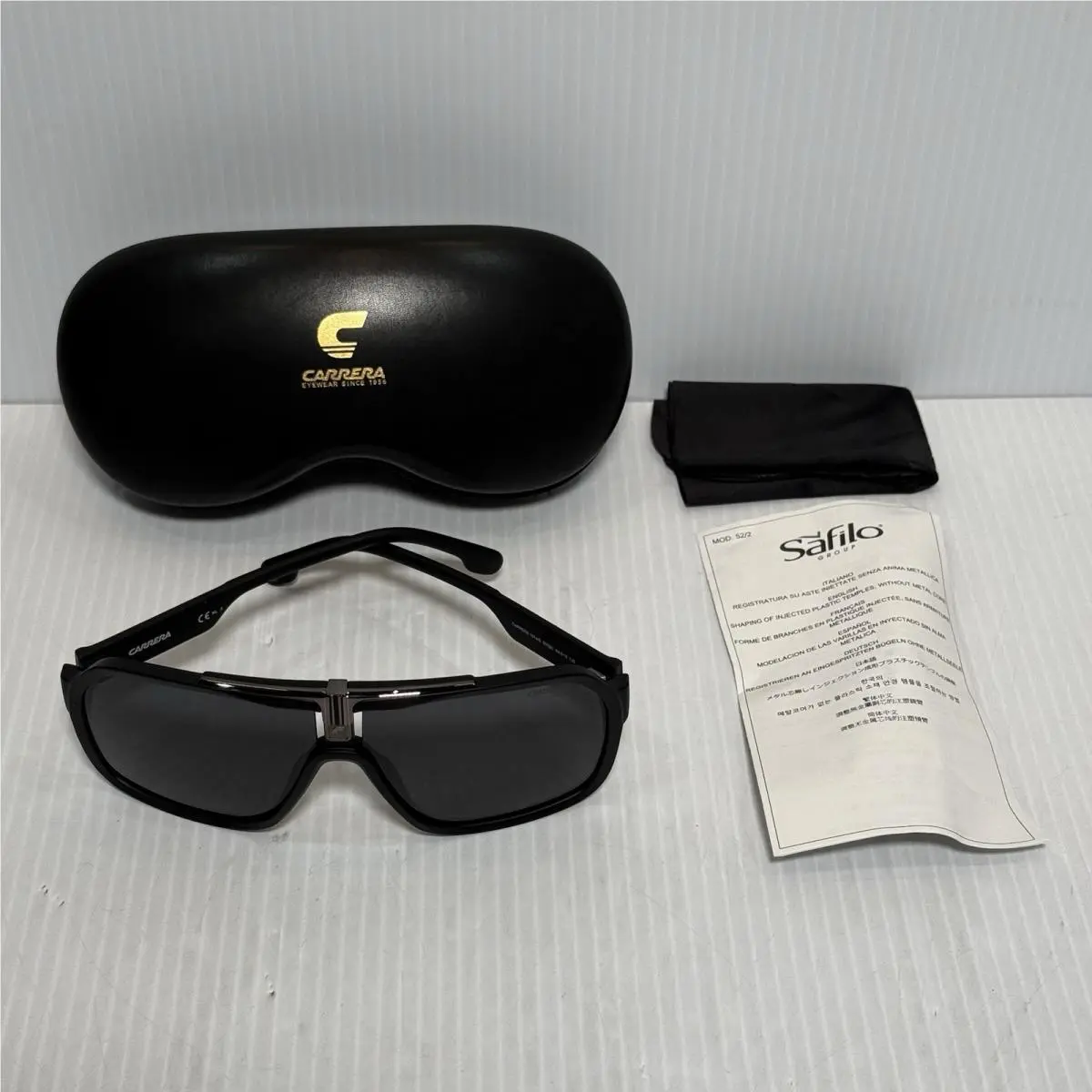 Carrera 1014 Men`s Matte Black Sunglasses Pilot UV Protective 003