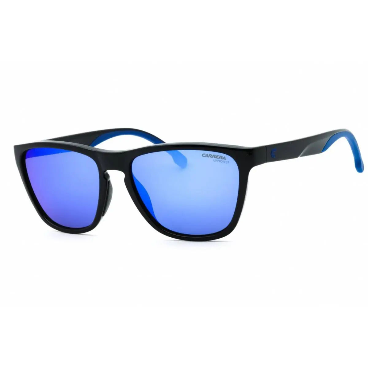 Carrera 8058/S 0D51Z0 Black/blue Mirror 56-17-145 Sunglasses