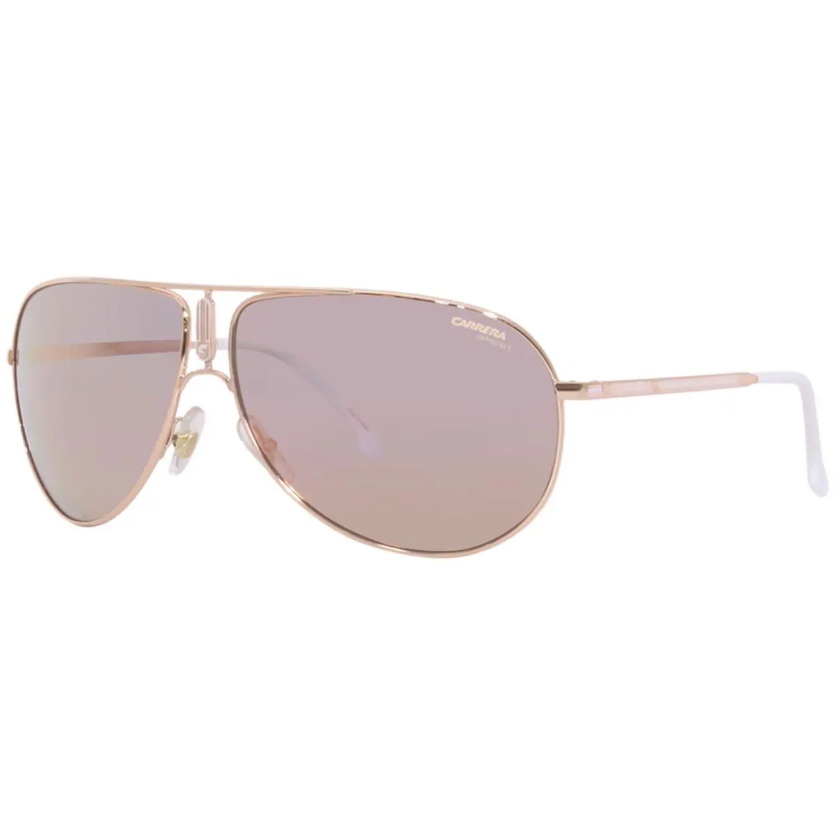 Carrera Gipsy65 DDB0J Sunglasses Men`s Gold/copper/rose Gold Mirror Pilot 64mm - Frame: Gold, Lens: Gold