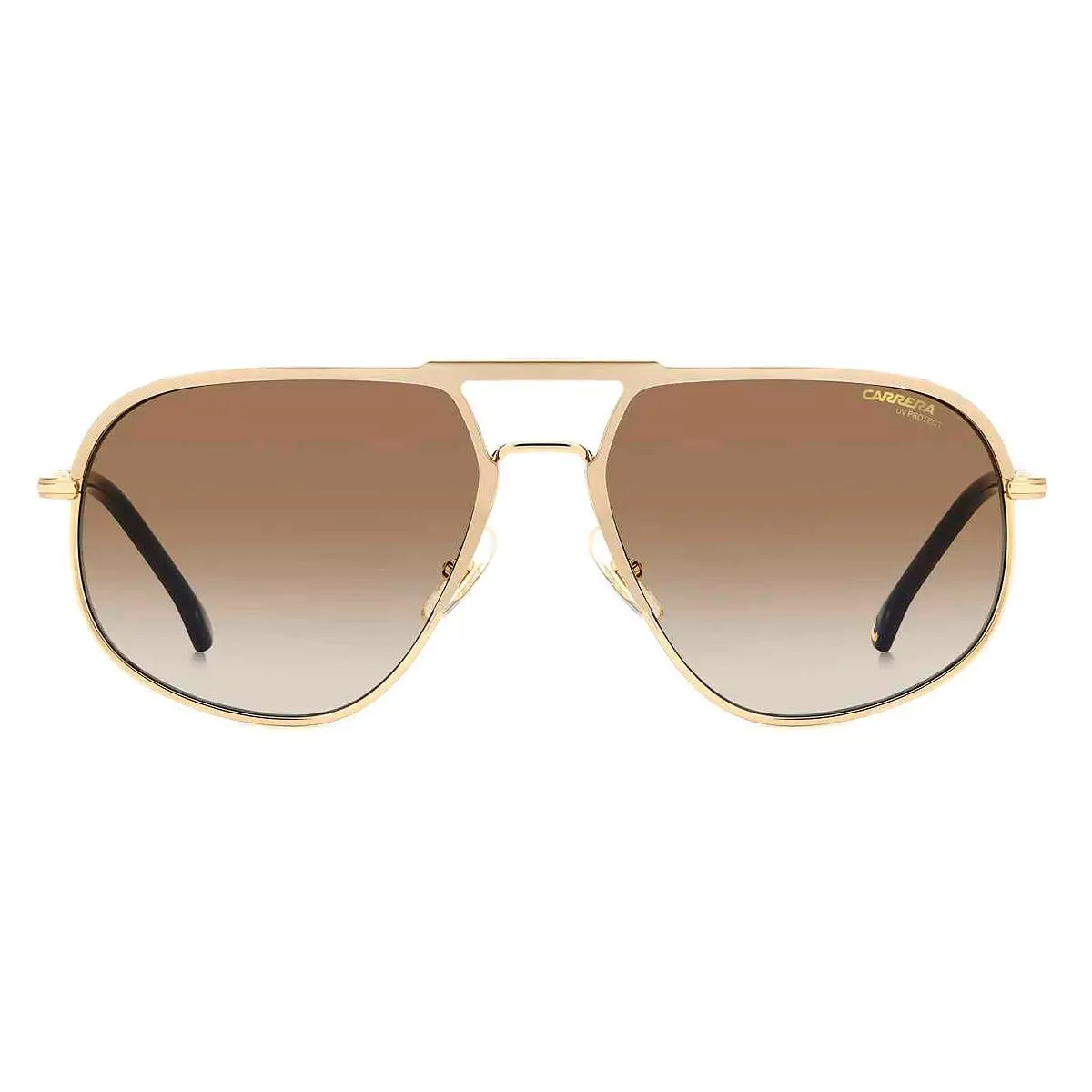 Carrera Car Sunglasses Men Gold / Brown Shaded AR 60mm