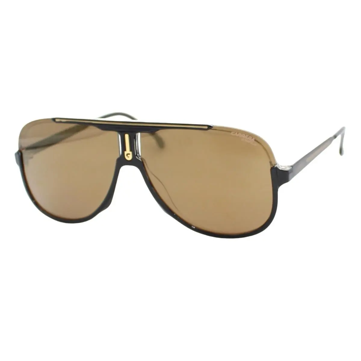 Carrera 1059/S R60Black Gold Brwon Polarized Men`s Sunglasses 64-11-145 W/case