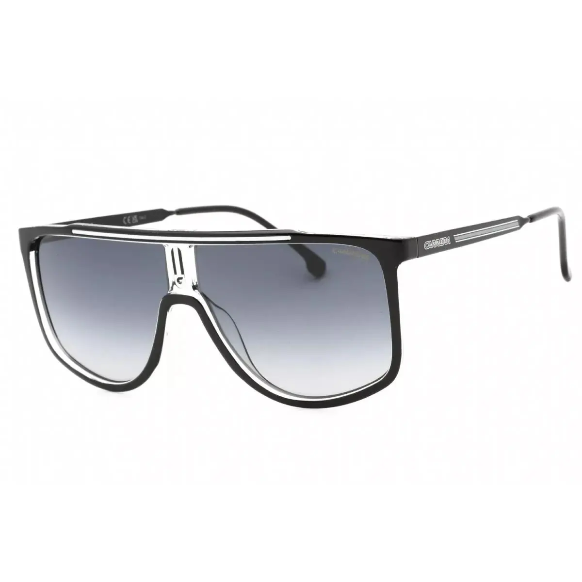 Carrera 1056/S D51 08 Sunglasses Black Blue Frame Blue Lenses 61mm