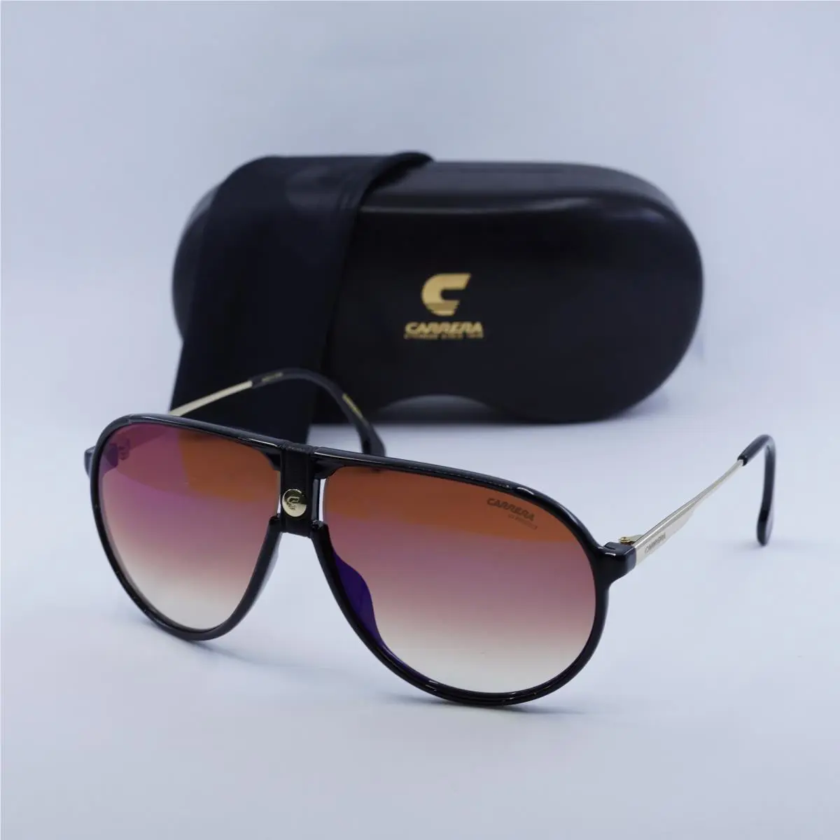 Carrera CARRERA1034/S 02M2A8 Black/gold/brown Gradient Blue Mirror 63-12-140