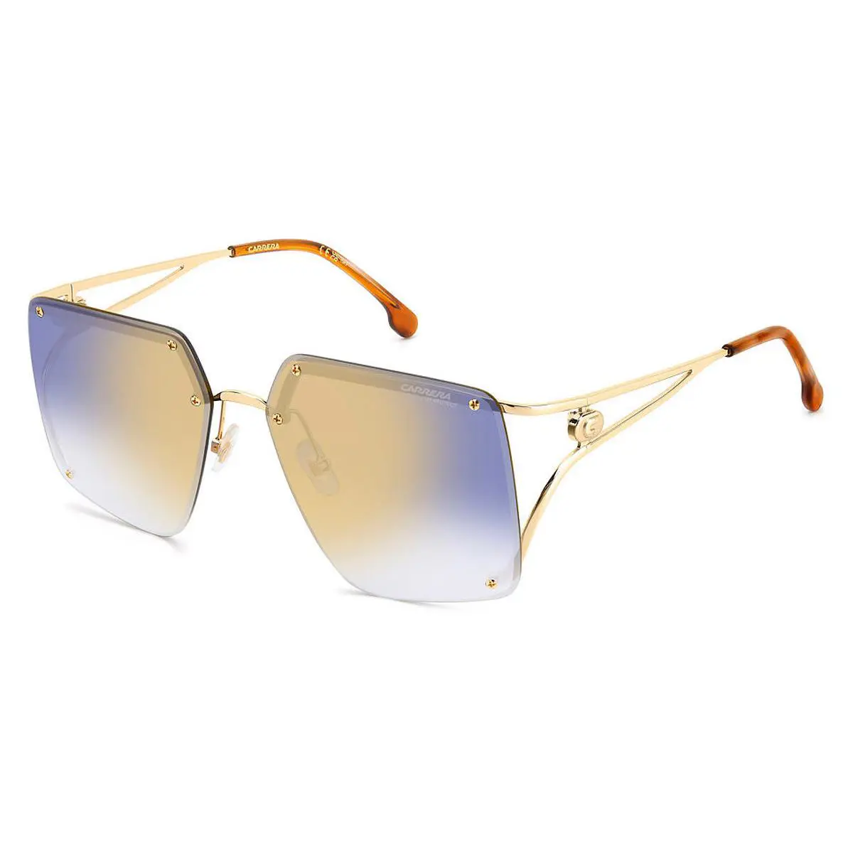 Carrera 3041/S Sunglasses Women Blue Gold 60mm