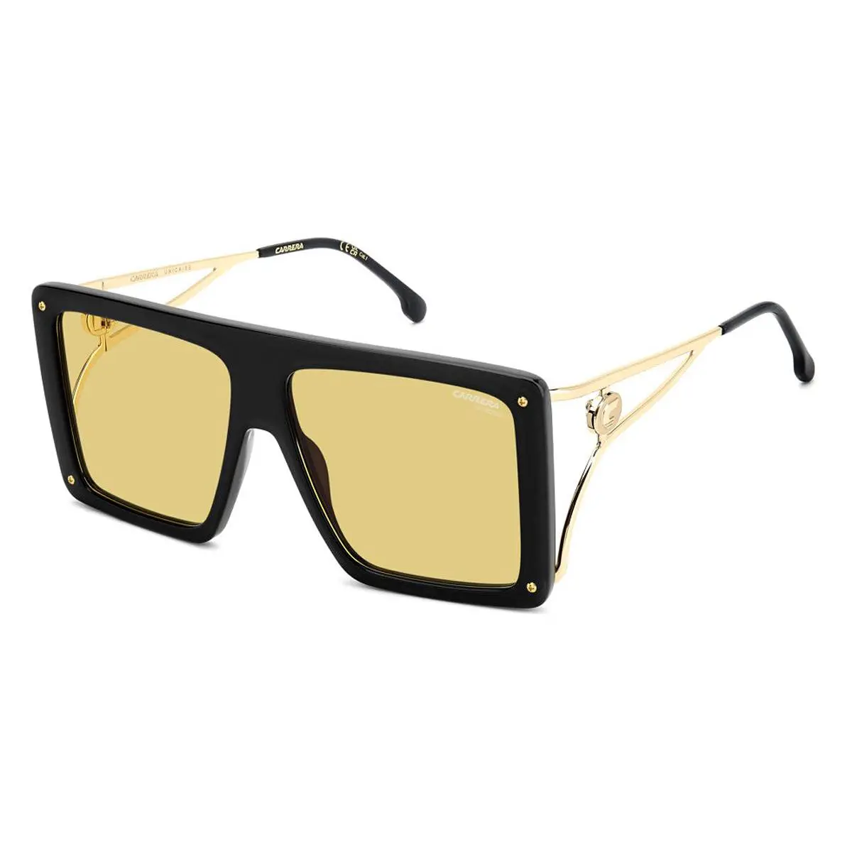 Carrera CA Unica/se Sunglasses Female Black Yellow 60mm