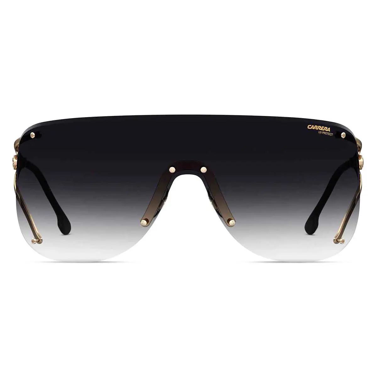 Carrera Car Sunglasses Women Gold Black / Gray Shaded 99mm