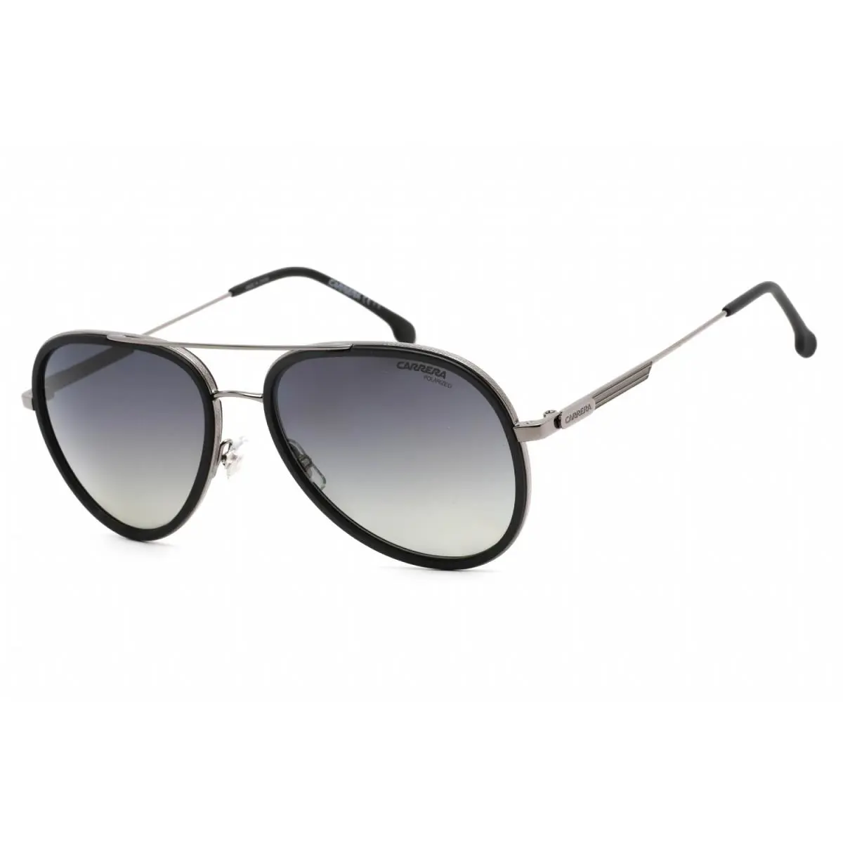 1044S 0003 WJ Sunglasses Matte Black Frame Grey Polarized Lenses 57mm by Carrera