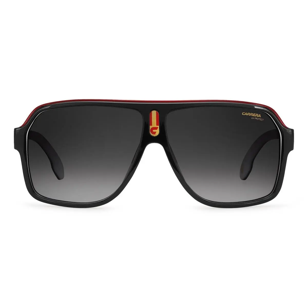 Mens 1001/S Square Sunglasses Black Whte 62 Millimeters by Carrera