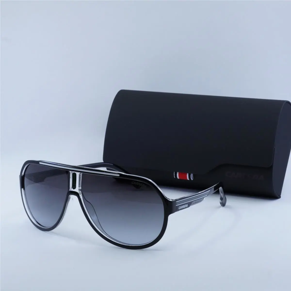 Carrera 1057/S 080S 9O Black White/dark Grey Gradient 64-11-135 Sunglasses