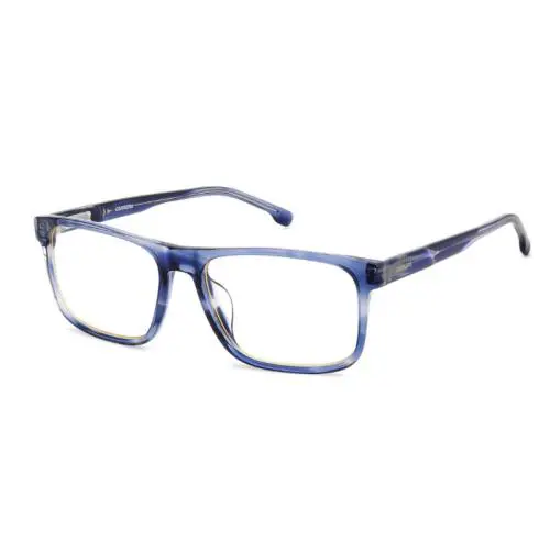 Carrera C Flex 04/G 381 Blue Horn Rectangular Men`s Eyeglasses