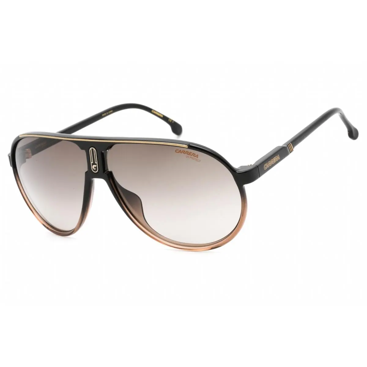 Carrera CHAMPION65/N Dcc HA Sunglasses Black Brown Frame Brown Gradient