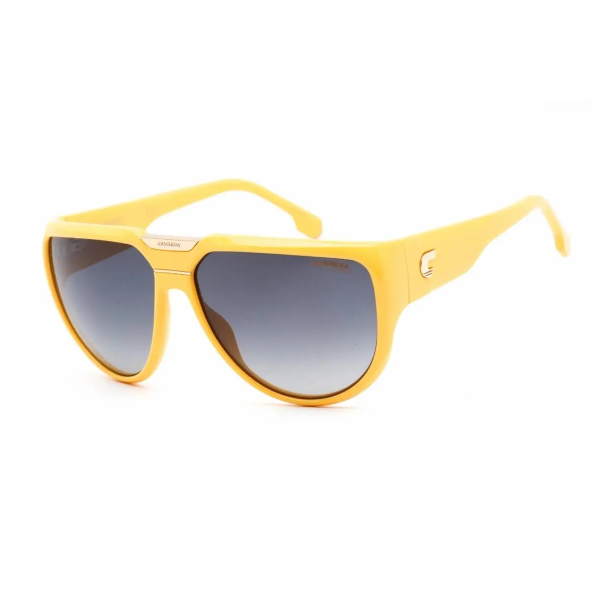 Unisex Sunglasses Yellow Plastic Browline Shape Frame Flaglab 13 040G 9O by Carrera
