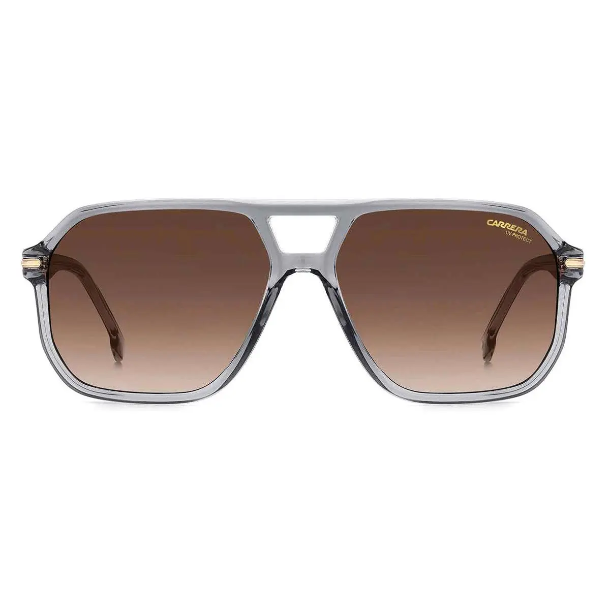 302/S Sunglasses Gray Brown Gradient Rectangle 59mm by Carrera