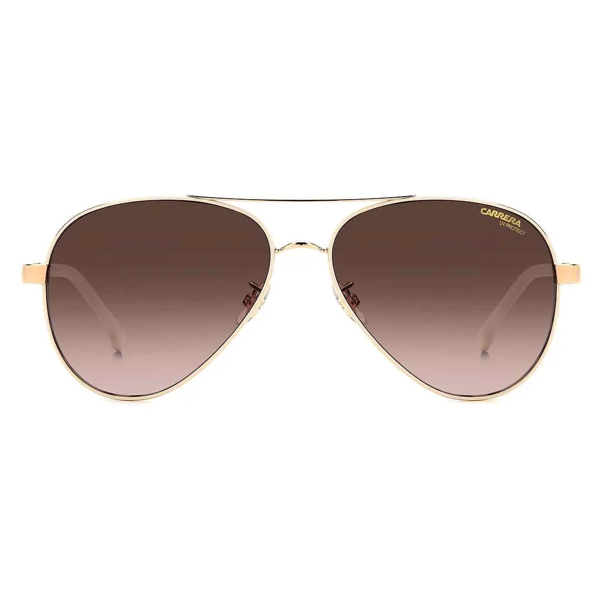 Carrera 3003/S R1A White Copper Gold Womens Aviator Sunglasses 58 14 140 w/ Case
