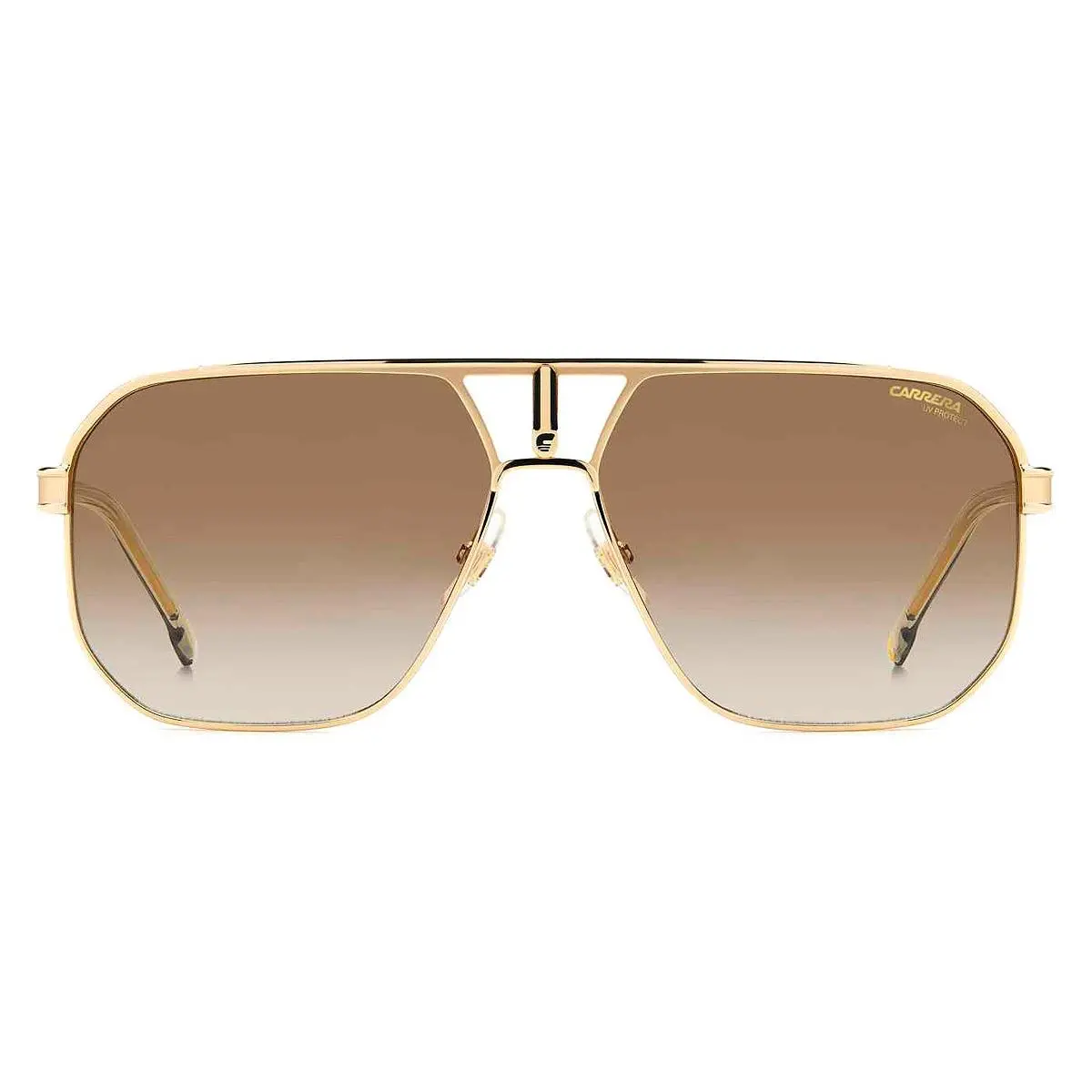Carrera Car Sunglasses Men Gold / Brown Shaded AR 62mm