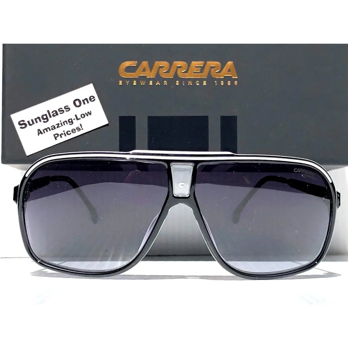 Carrera Grand Prix 3 Black Translucent Frame Grey Gradient Sunglass 80S9O