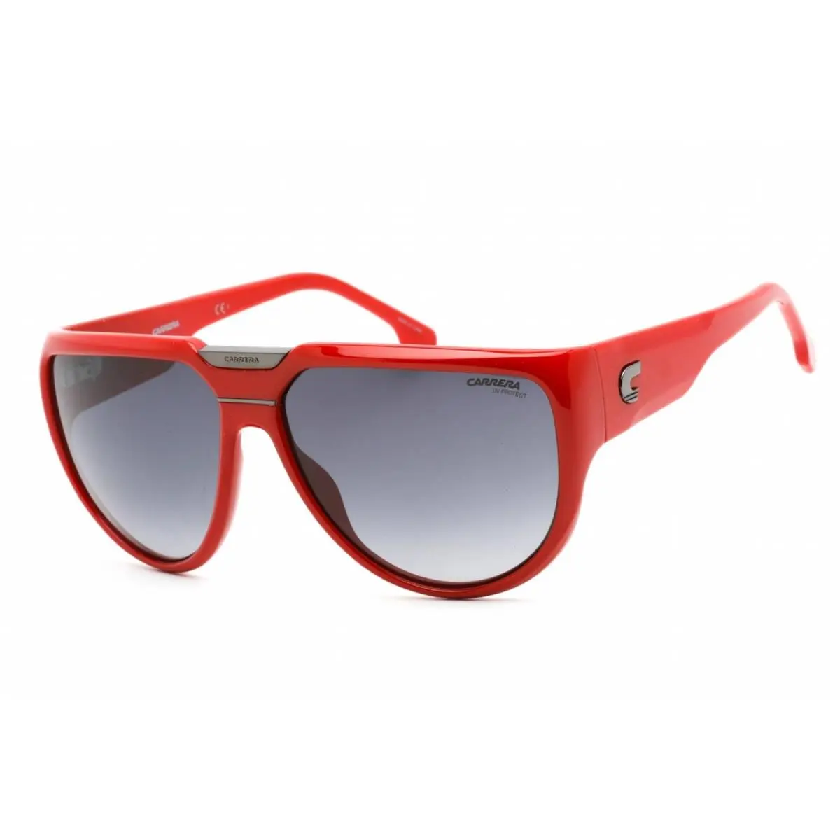 Carrera Unisex Sunglasses Grey Shaded Lens Red Aviator Frame Flaglab 13 0C9A 9O