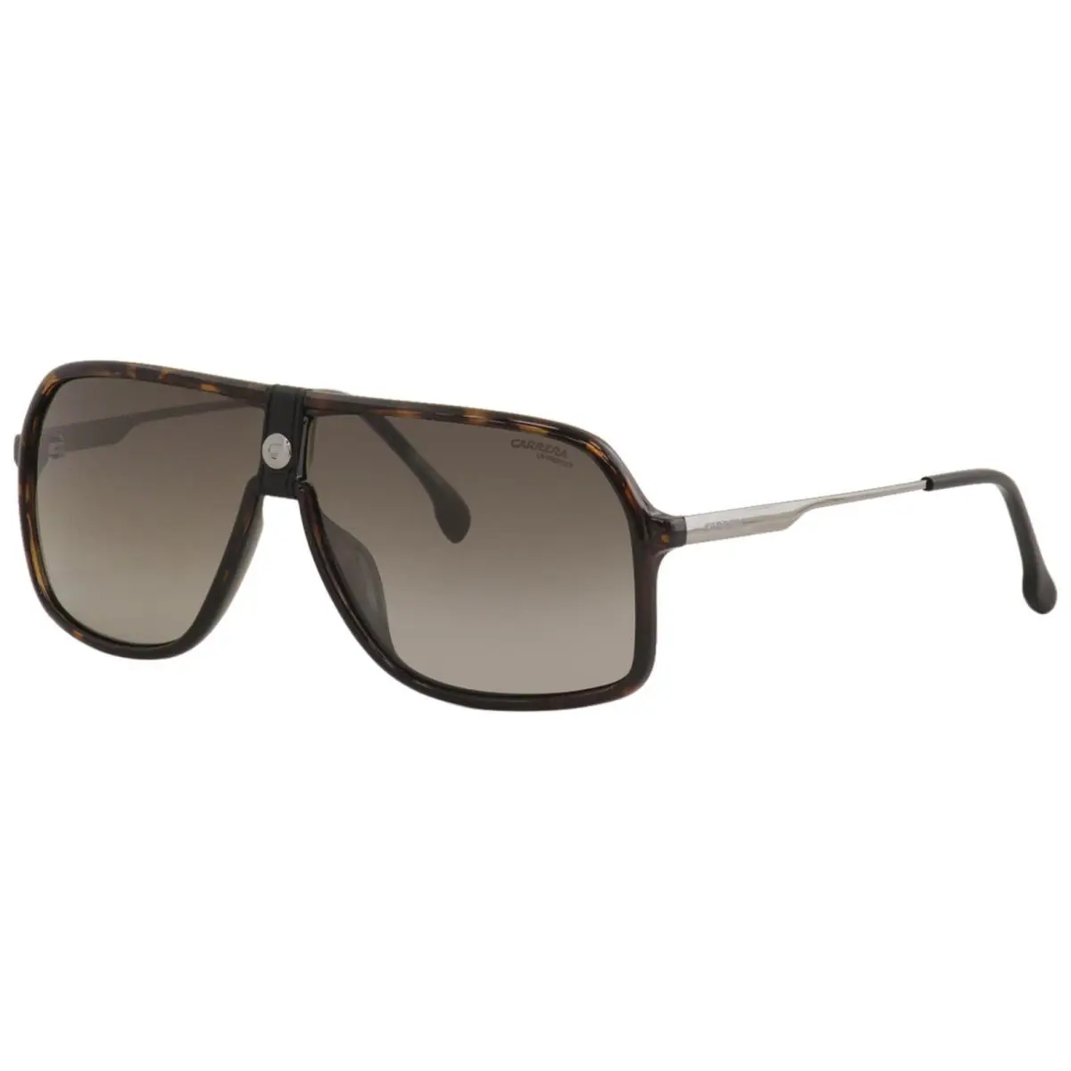 Carrera Men`s 1019/S 086HA Dark Havana Pilot Sunglasses 64mm - Frame: Havana, Lens: Brown