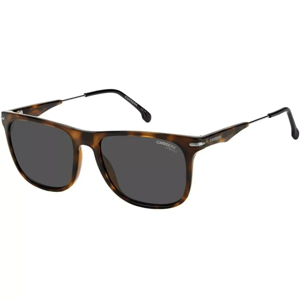 Carrera Men`s Sunglasses Havana Polyamide Square Shape Frame Grey Lens 276/S 86