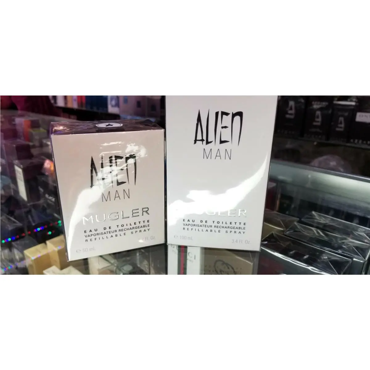 Alien Man by Thierry  50 100 ml / 1.7 3.4 oz Rechargeable Refillable Edt by Mugler