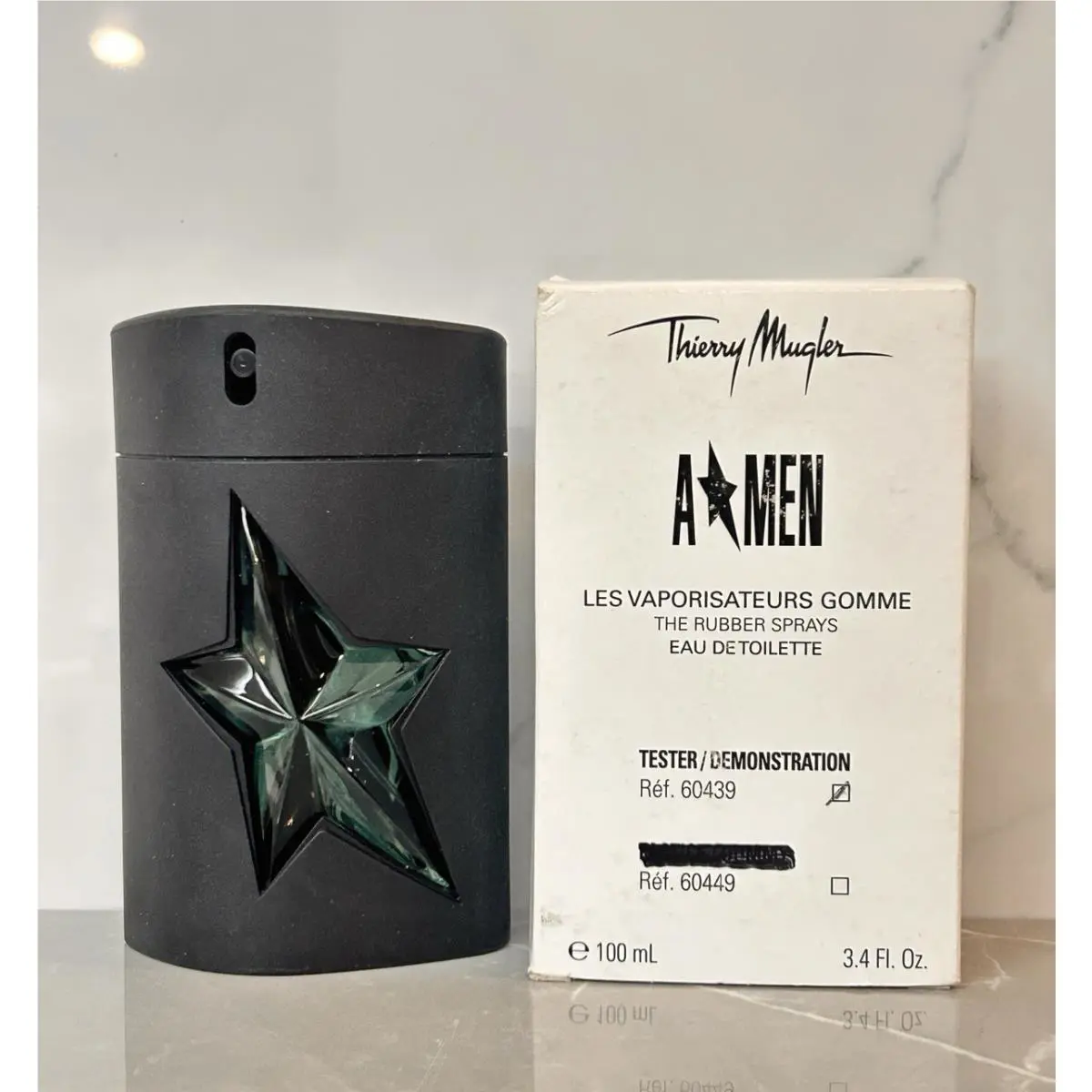 Thierry  A Men Edt 3.4oz / 100ml Rubber Bottle Tester by Mugler