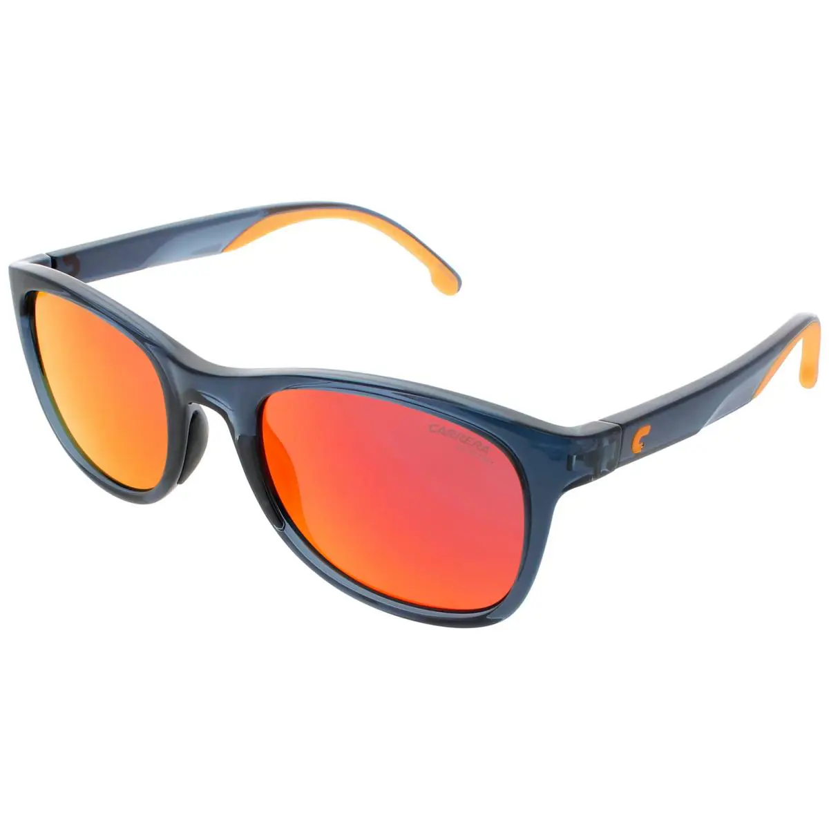 Carrera 8054/S-0PJP/UZ Sunglasses Sun Glasses 0PJP Blue 52mm - Frame: BLUE, Lens: RED MIRROR