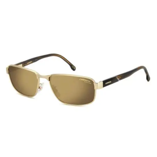 Carrera C Flex 09/G/S Aoz Matte Gold/gold Polarized Rectangle Men`s Sunglasses