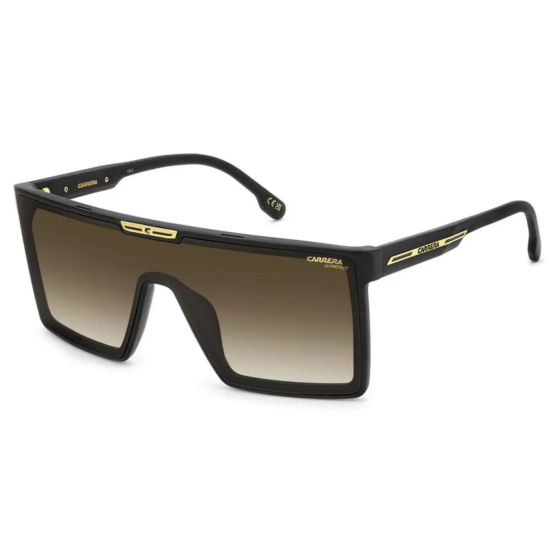 Carrera Victory C 07/S 003 86 Matteblack/black Brown Green Mask Men`s Sunglasses - Frame: Matte black, Lens: Black Brown Green