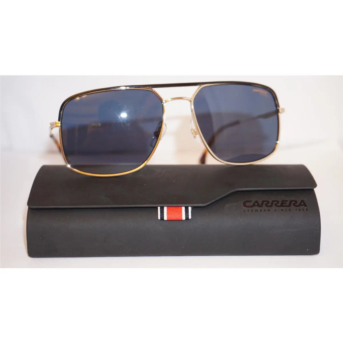 Carrera Sunglasses Aviator Black Gold Blue 152/S 0LKS 60 17 145