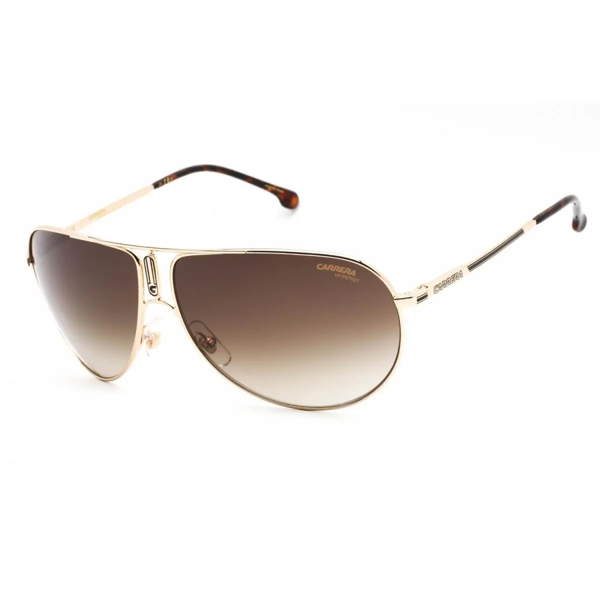 Carrera Unisex Sunglasses Size 64mm 11mm 135mm - Frame: gold, Lens: brown gradient