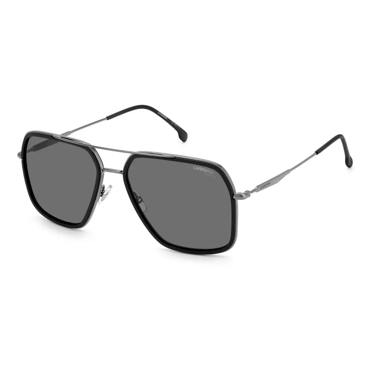 Carrera C273 003 Matte Black / Black Lens Mens Square Sunglasses 59mm