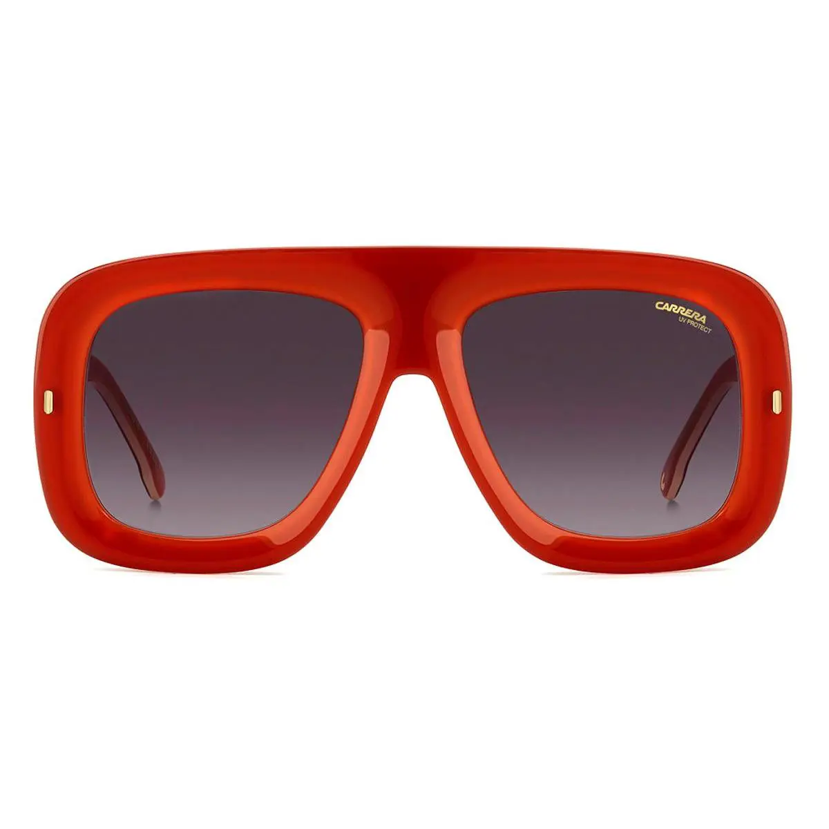 Carrera Flaglab 18 Sunglasses Female Orange Gold 57mm - Frame: Orange Gold, Lens: Violet Shaded Gray