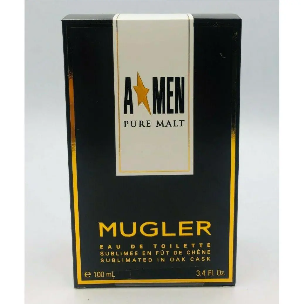 A Men Pure Malt Thierry  3.4 oz Eau de Toilette Spray Cologne 100ml by Mugler