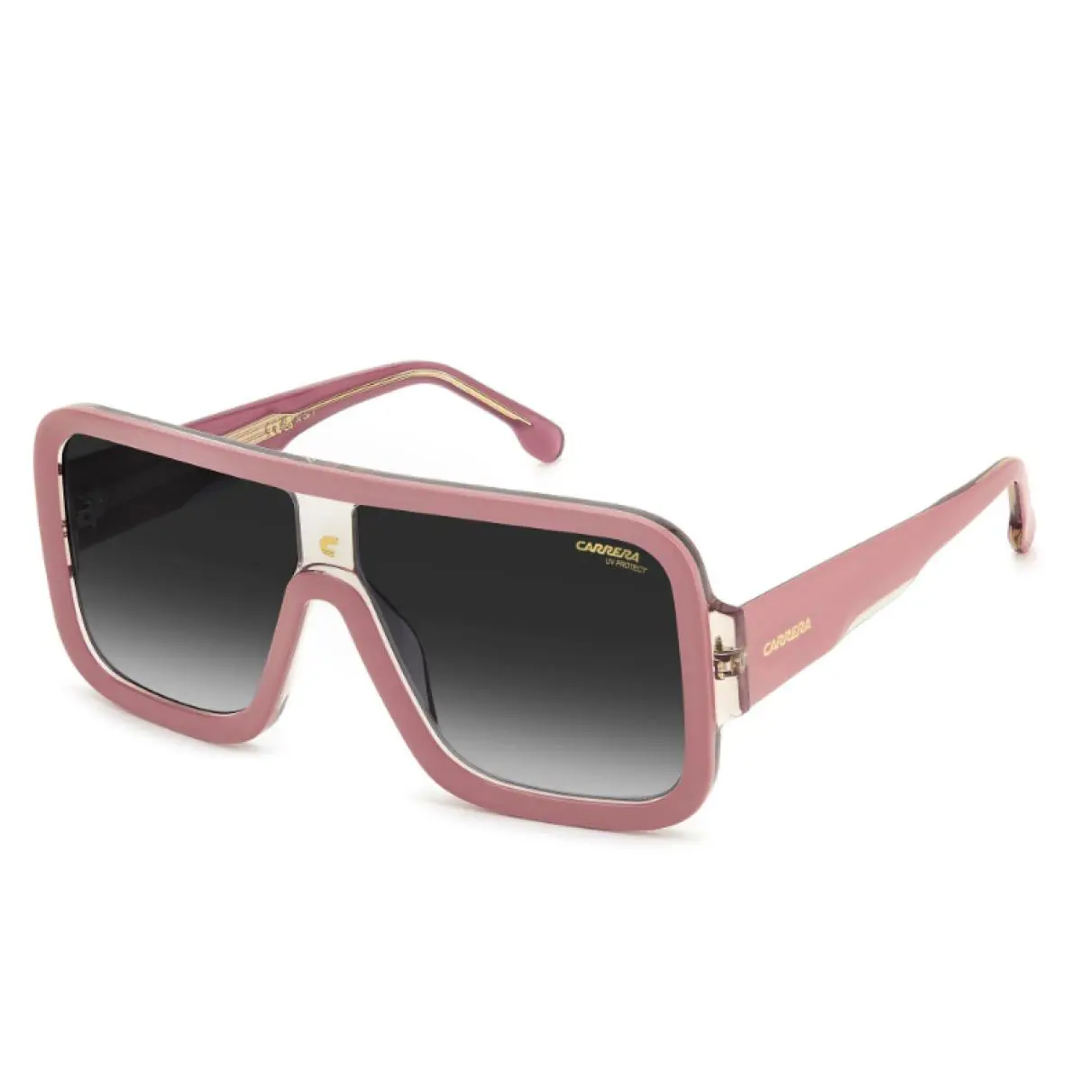 Carrera Flaglab 14 3R7 9O Sunglasses Pink Beige Frame Grey Lenses 62mm