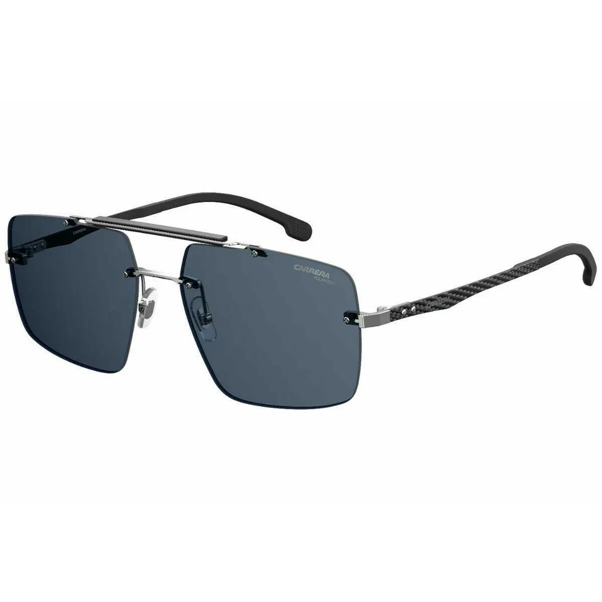 8034/S 010/KU Palladium Carbon Fiber Blue Lens Sunglasses by Carrera