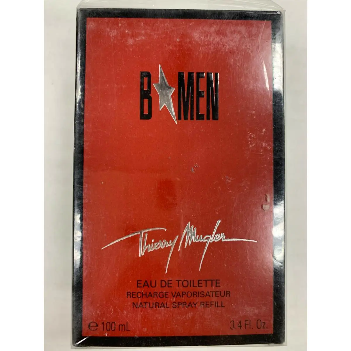 B Men By Thierry  Men 3.4 oz Edt Spray Recharge Refill Boxed by Mugler