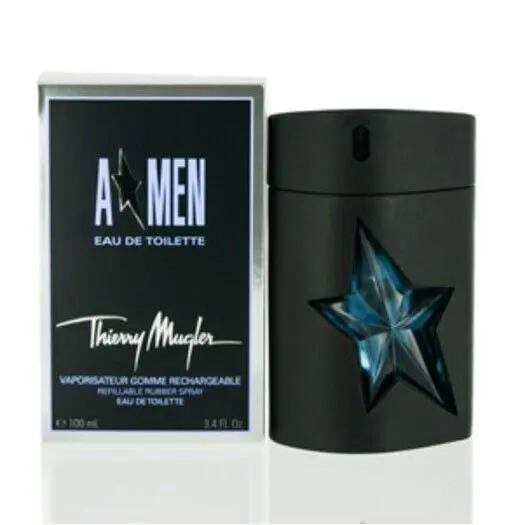 Csangel Men/thierry  Edt Spray Rubber Flask Refillable 3.4 OZ 100 ML Men by Mugler