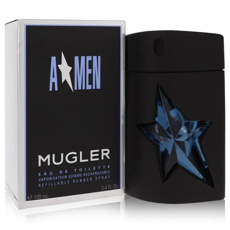 Angel by Thierry  Eau De Toilette Spray Refillable Rubber 3.4 oz For Men by Mugler
