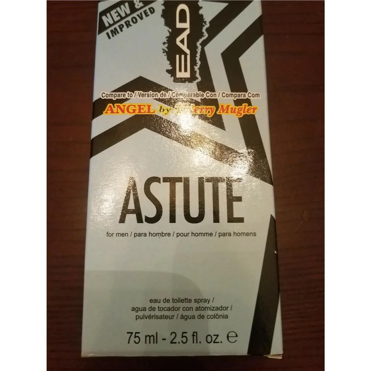 Ead Astute Cologne Spray For Men 2.5 oz 75ml Eau De Toilette New-ships N 24 Hrs by Mugler