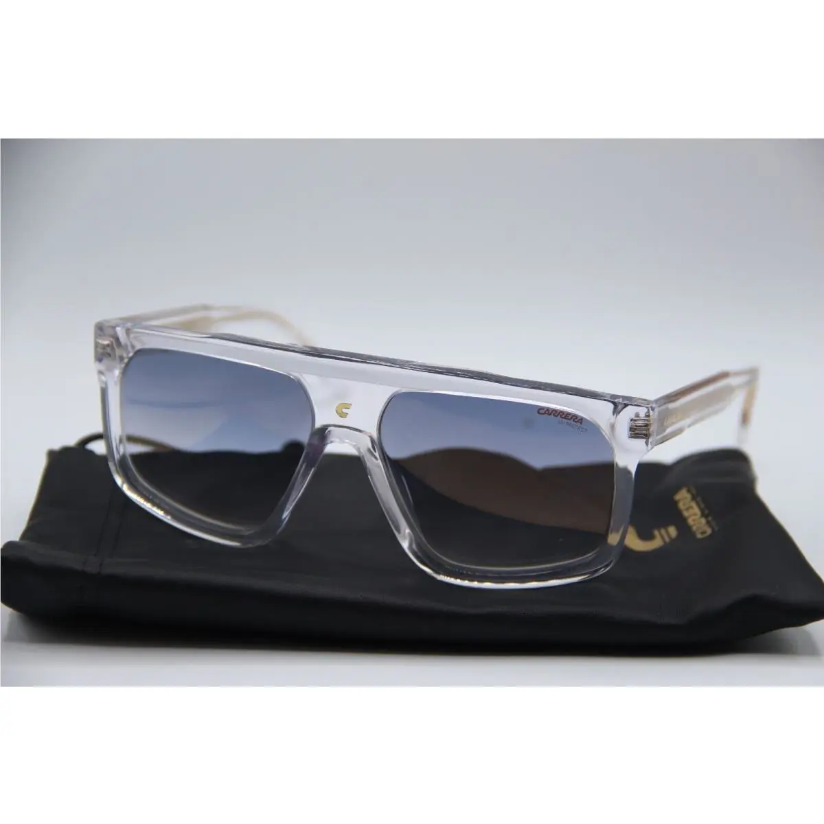 Carrera 1061/S 9001V Transparent Gold Sunglasses W/case 59-16