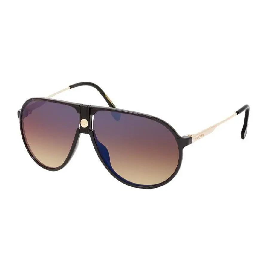 Carrera Sunglasses 1034/S 2M2 Black Gold Brown Gradient Pilot 63mm Big