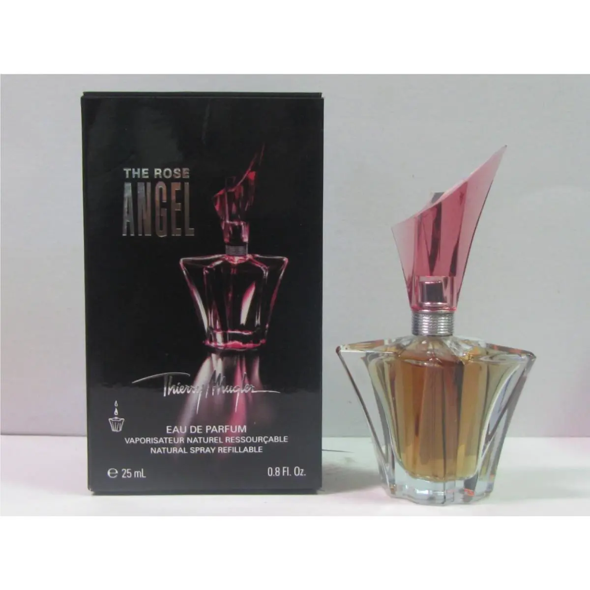 The Rose Angel by Thierry  For Women 0.8 oz Eau de Parfum Refillable Spray by Mugler