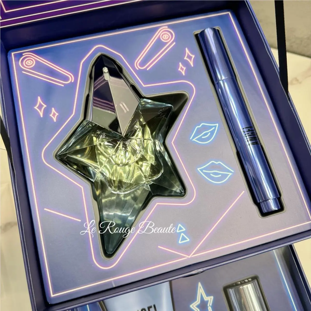Angel  4 Pc Gift Set Women 1.7oz Perfume 1oz Hair Mist 3.5oz Lotion by Mugler
