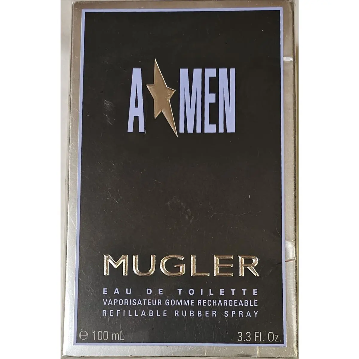 A Men   For Men 3.3 oz Eau de Toilette Refillable Rubber Spray by Mugler