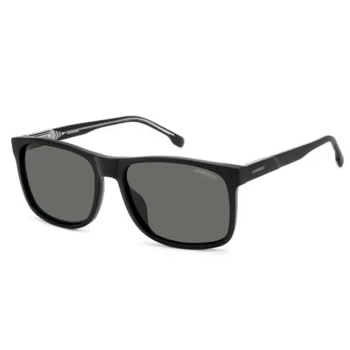 Carrera C Flex 01/G/S 003 Matte Black/grey Polarized Rectangle Men`s Sunglasses