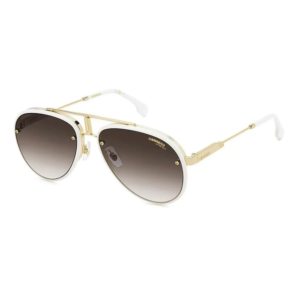 Carrera Carrera-glory Sunglasses Sun Glasses Goldivory Vvpyk 58mm - Frame: GOLDIVORY, Lens: YK GOLD MIRROR ON BURGUNDY SHADED, Code: VVPYK