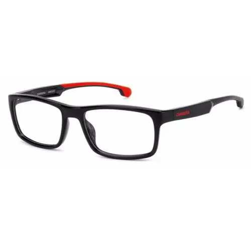 Carrera Carduc 016 0OIT Black/red Rectangle Men`s Eyeglasses - Frame: Black, Lens: Clear